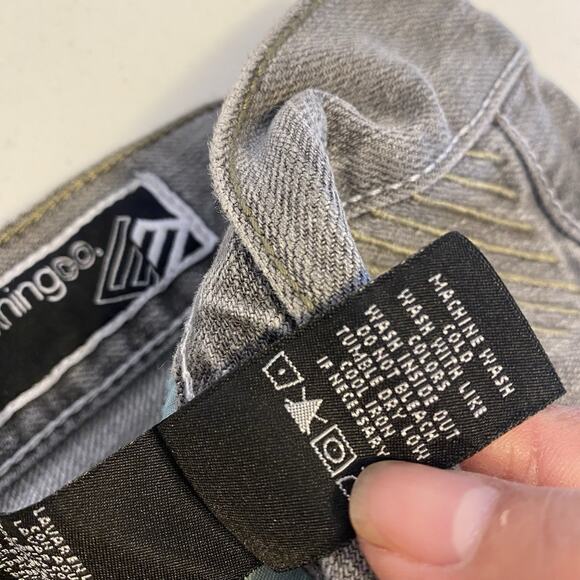 VTG Enyce Clothing Co Rap Straight Baggy Denim Jeans Men 34x31 Y2k Faded Gray - Picture 8 of 8